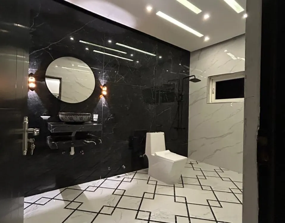 bathroom after