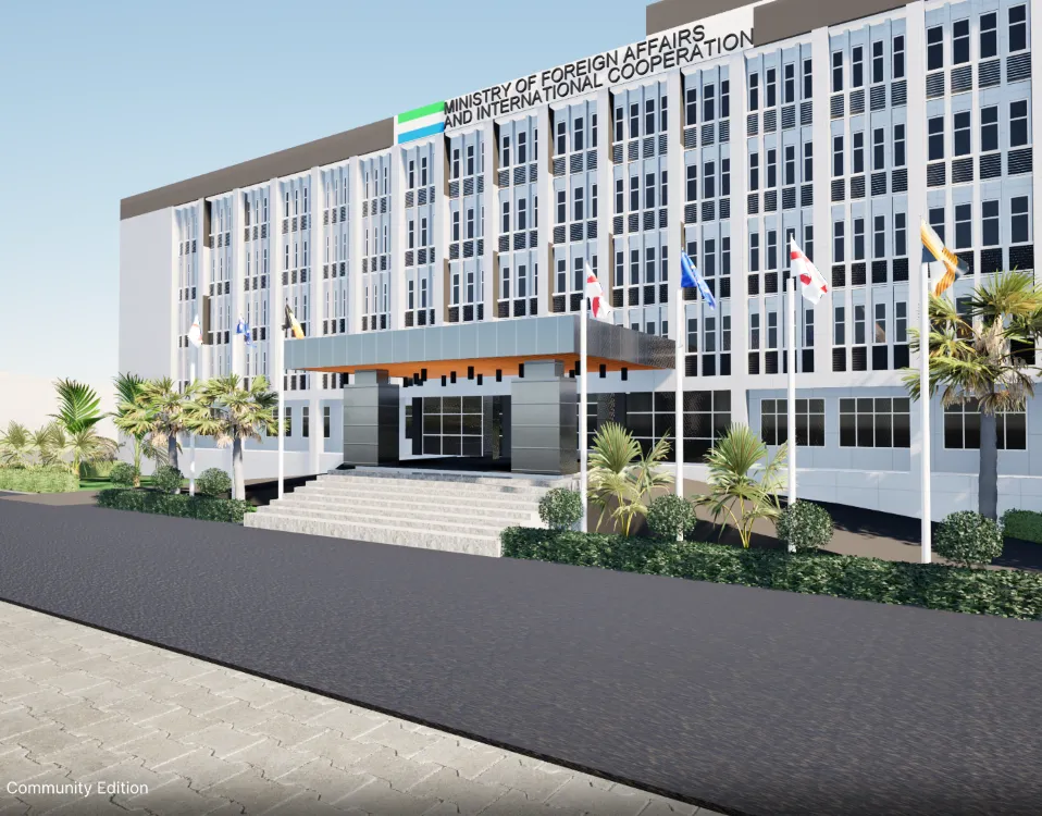 facade perspective view