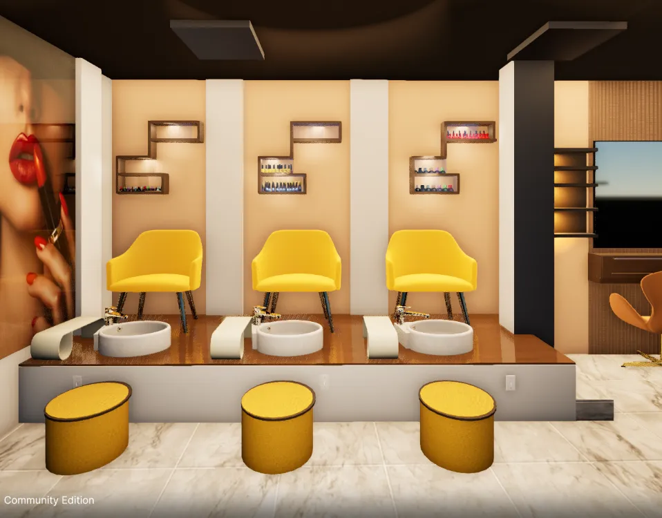 manicer and pedicure section (now)