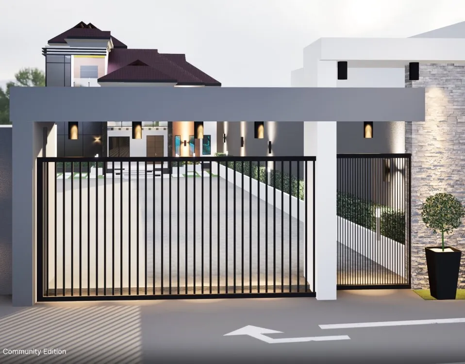 proposed entrance gate design