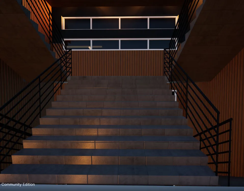 staircase leading to 5th floor